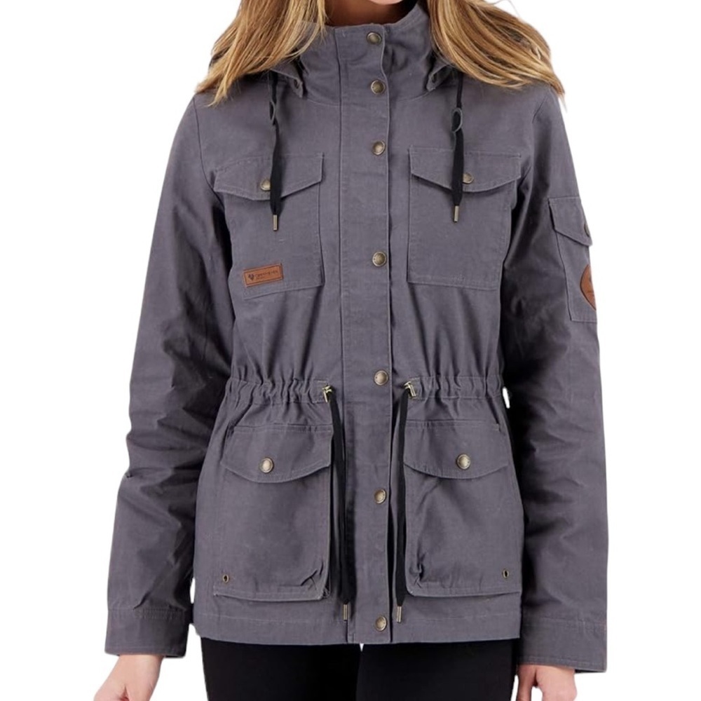 Obermeyer Small Women's Suitable Gray Grey Hazel Waxed Jacket C